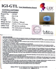 4.39 Ratti Natural Blue Sapphire with Govt Lab Certificate-(6771)